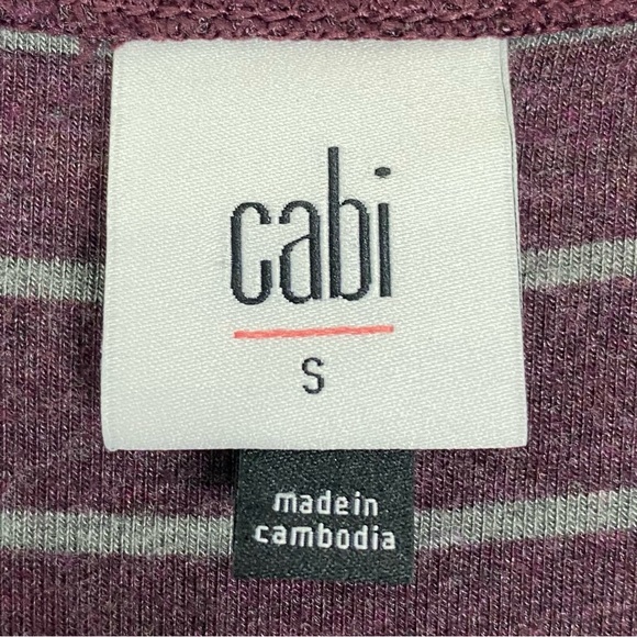 Cabi | Purple Striped Serenity Long Sleeve Tee Size Small - Picture 3 of 13